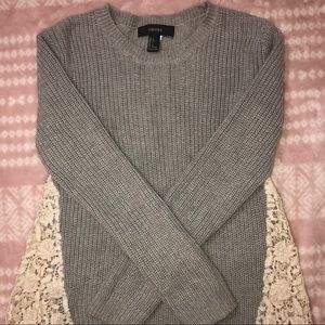 FOREVER 21 GRAY SWEATER SWEATER